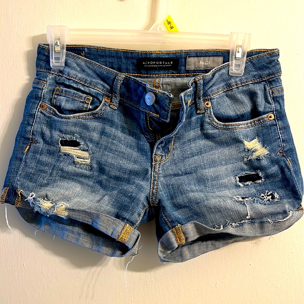 Denim shorts